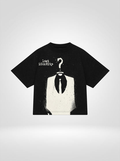 LOST IDENTITY T SHIRT (BLACK)