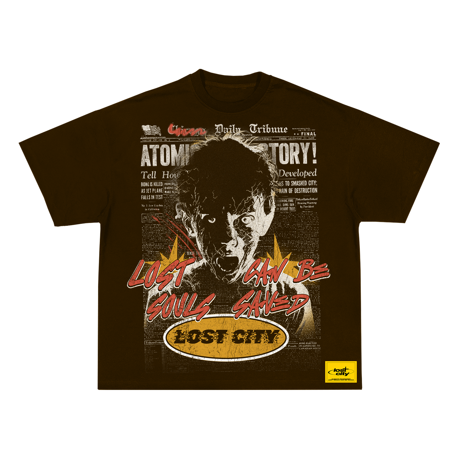 THE SAVE ME TEE (MOCHA)