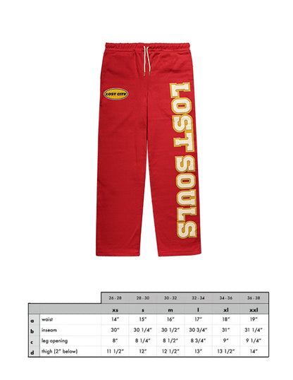 SAVE ME IM LOST SWEATPANTS (RED)